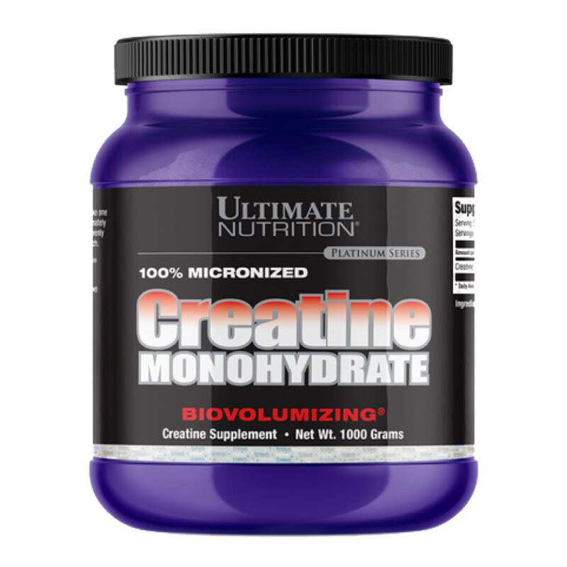 CREATINE MONOHIDRATE 1000 GR ULTIMATE NUTRITION - Suplemento de creatina para mejorar el desempeño atlético