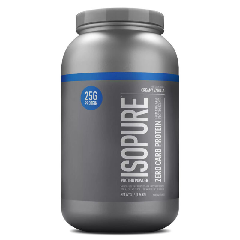 Isopure Zero/Low Carbs 3 lb Nature's Best: Proteína de aislado de suero sin carbohidratos