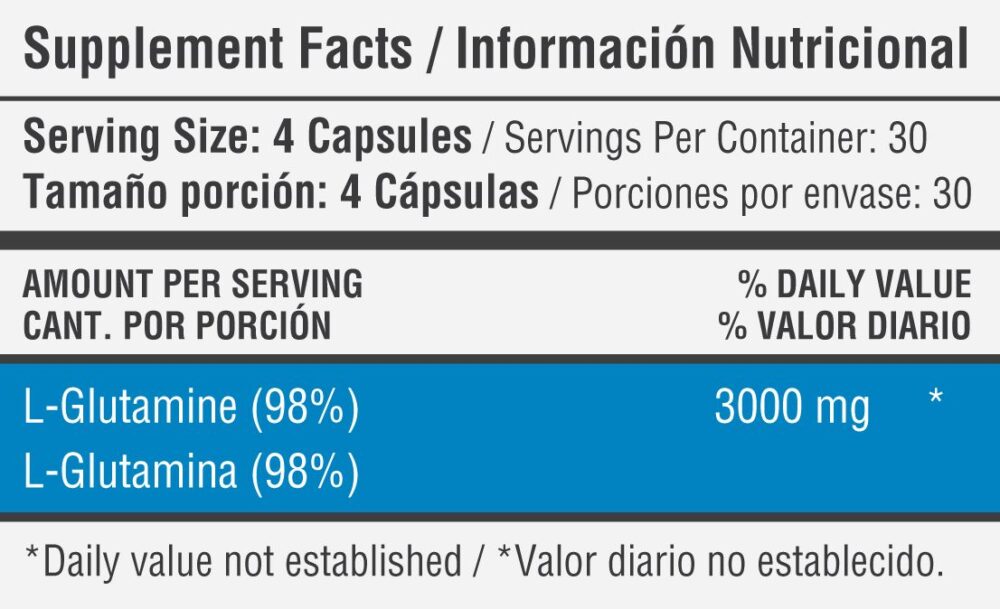 glutamina healthy 120 caps