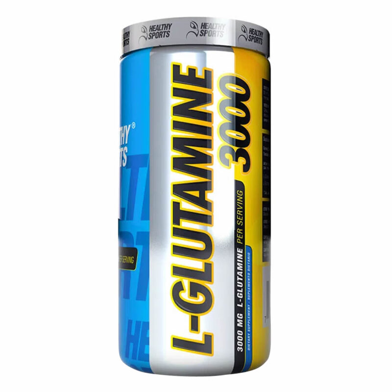 L-Glutamine 3000 mg · 120 caps Healthy Sports: Suplemento de glutamina para recuperación muscular