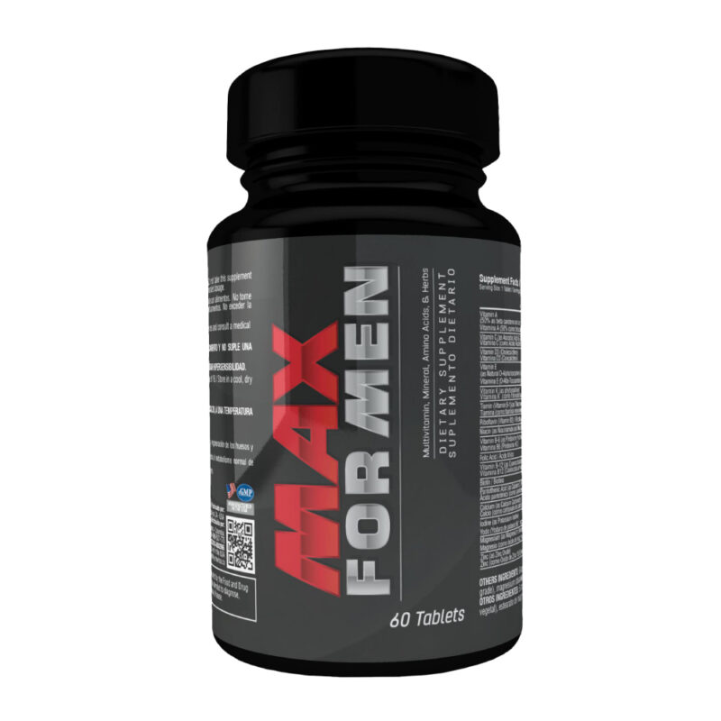 Max For Men 60 cap Healthy America: Suplemento multivitamínico para hombres