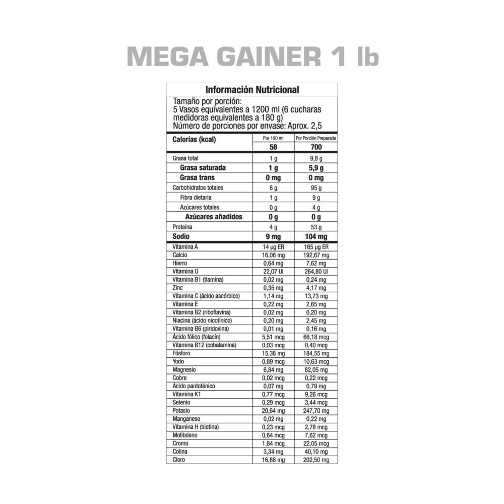 mega gainer 1 lb gmn