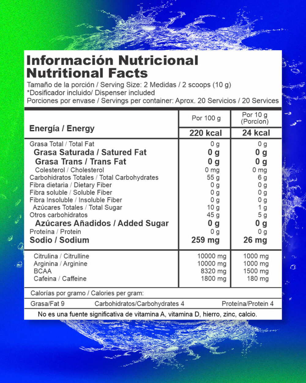 Sabor Nitrox Sandía_TABLA NUTRICIONAL